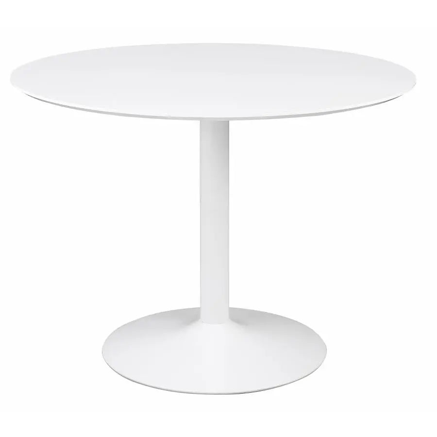 The Sorrel Retro-White Round Dining Table by Clayson Design Denmark Home