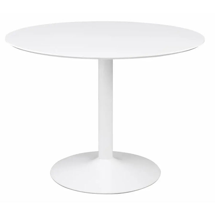The Sorrel Retro-White Round Dining Table by Clayson Design Denmark Home