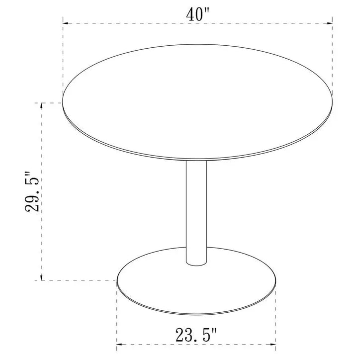 The Sorrel Retro-White Round Dining Table by Clayson Design Denmark Home