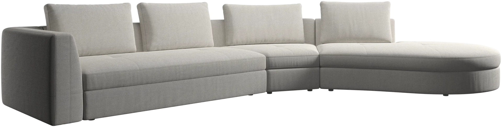 Bergamo Sofa with Round Lounging Unit