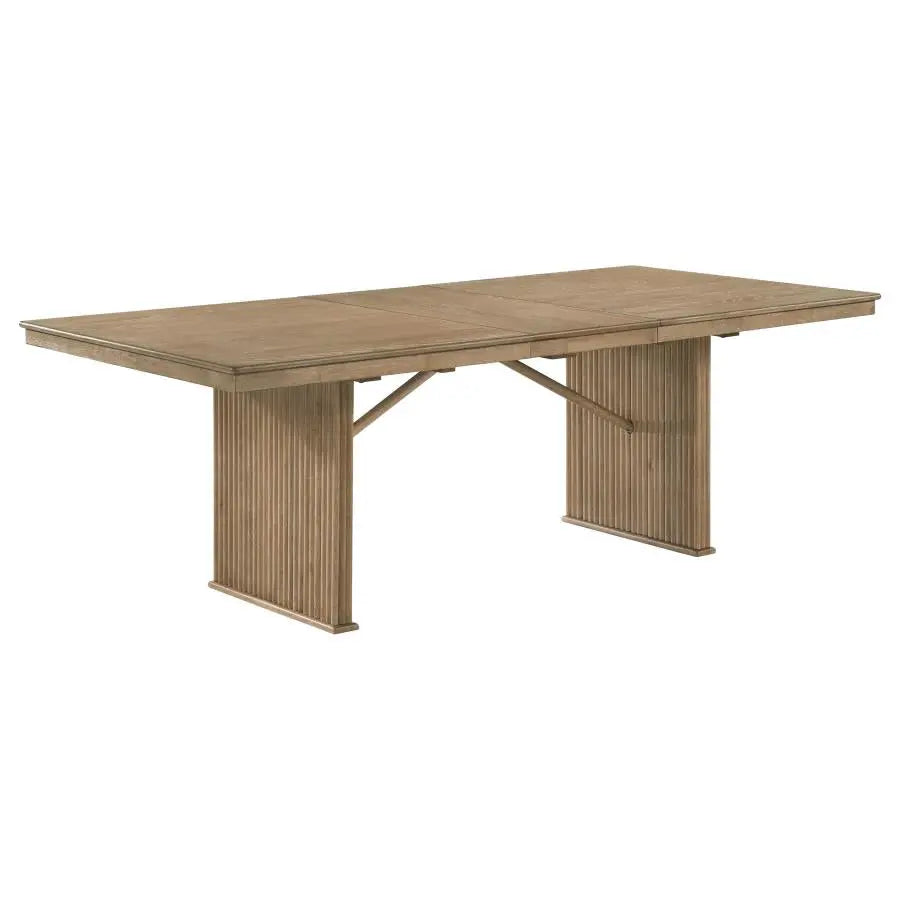 Marlowe Stately Wood Dining Table with Leaf Extension 71" > 89" long Denmark Home