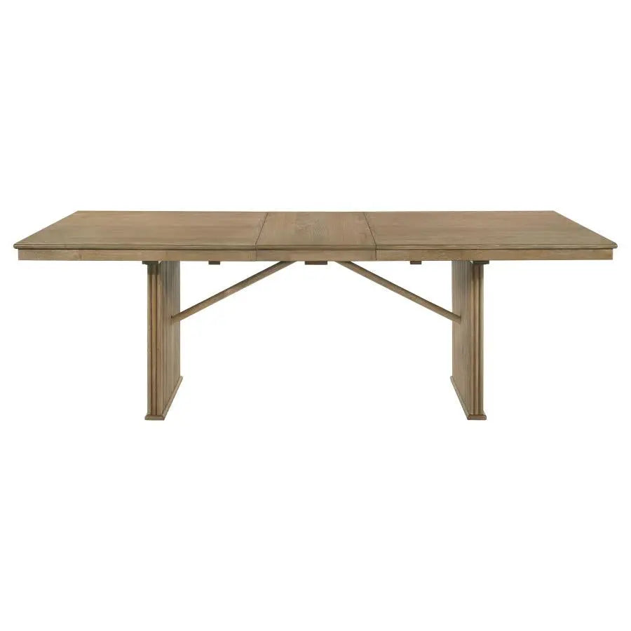 Marlowe Stately Wood Dining Table with Leaf Extension 71" > 89" long Denmark Home