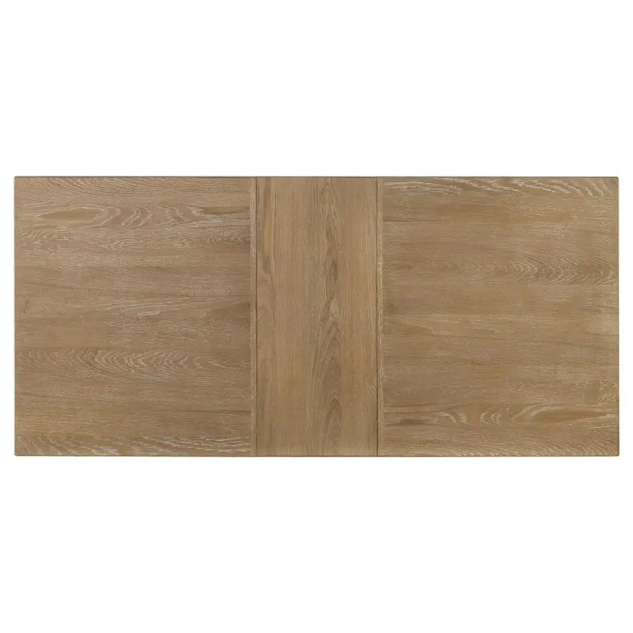 Marlowe Stately Wood Dining Table with Leaf Extension 71" > 89" long Denmark Home