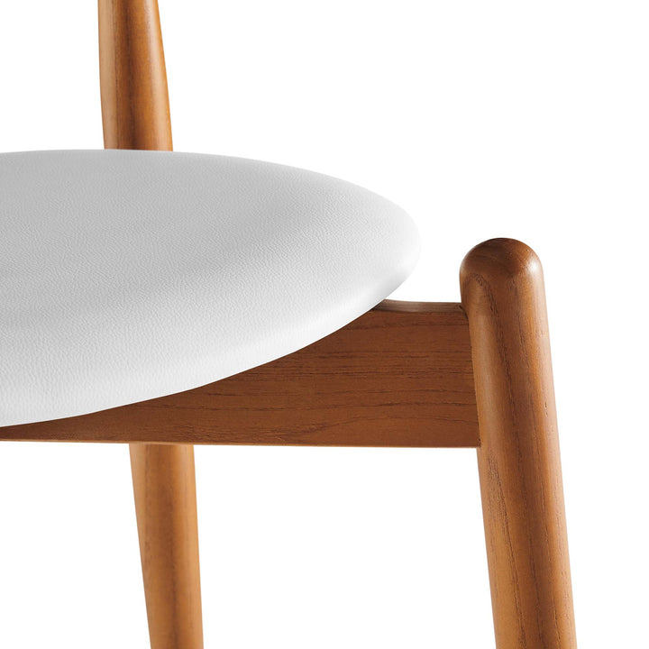 Piers Dining Chair - Dark Walnut White Denmark Home