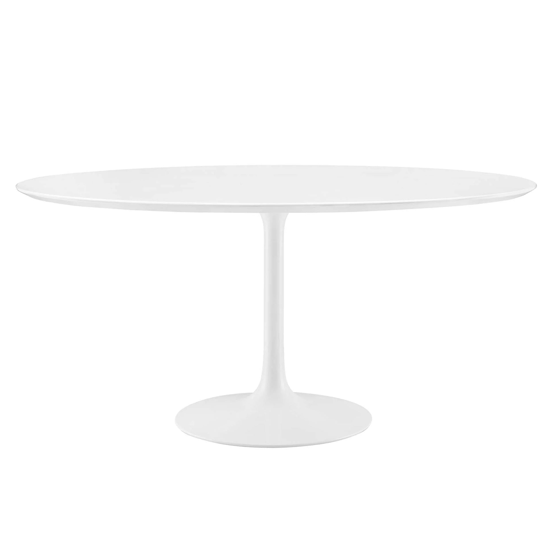 Nuvora 60" Round Wood Dining Table - White Denmark Home