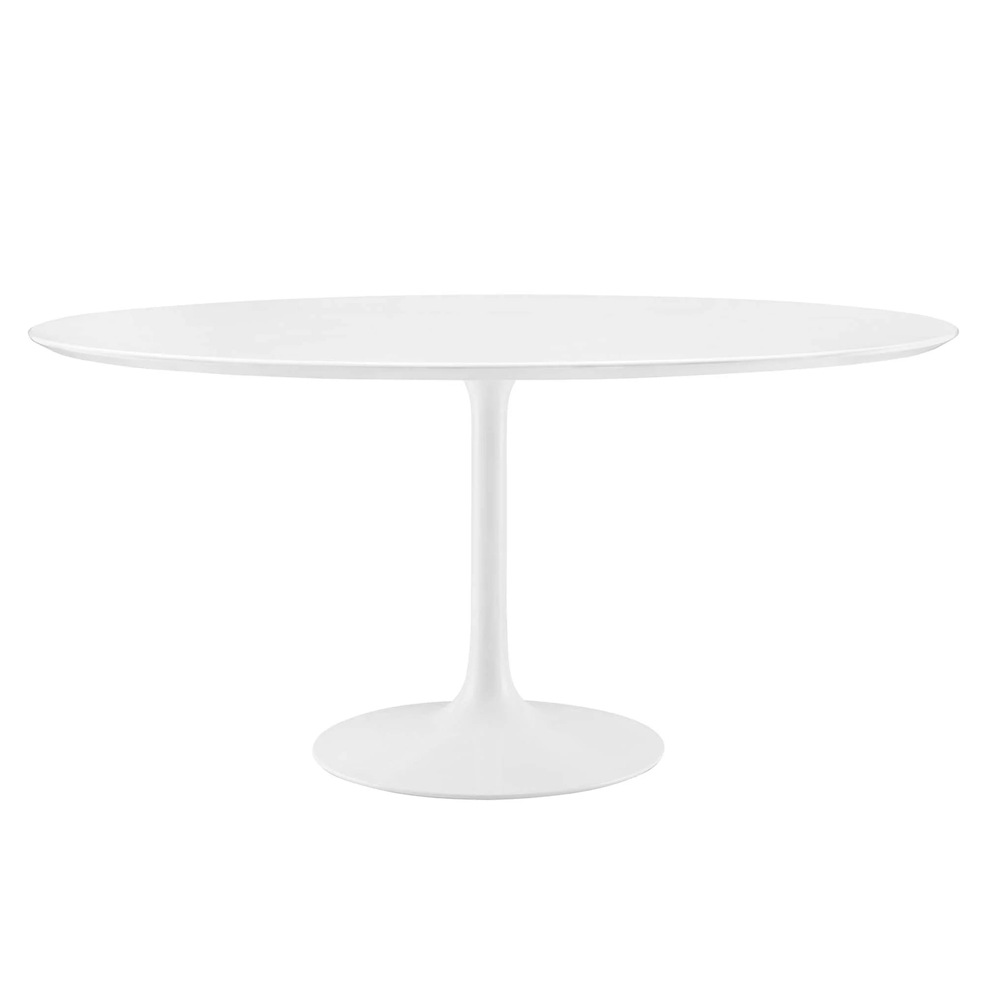 Nuvora 60" Round Wood Dining Table - White Denmark Home