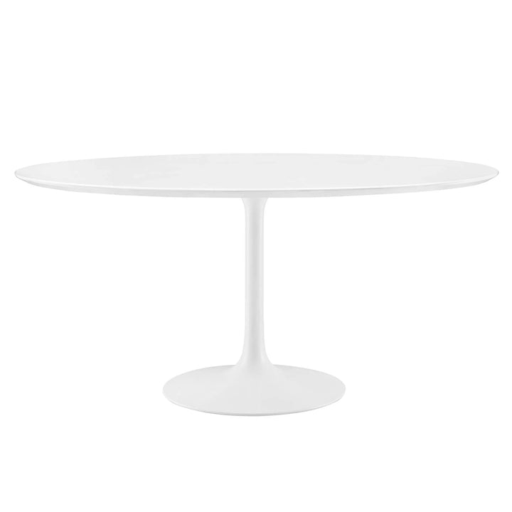 Nuvora 60" Round Wood Dining Table - White Denmark Home