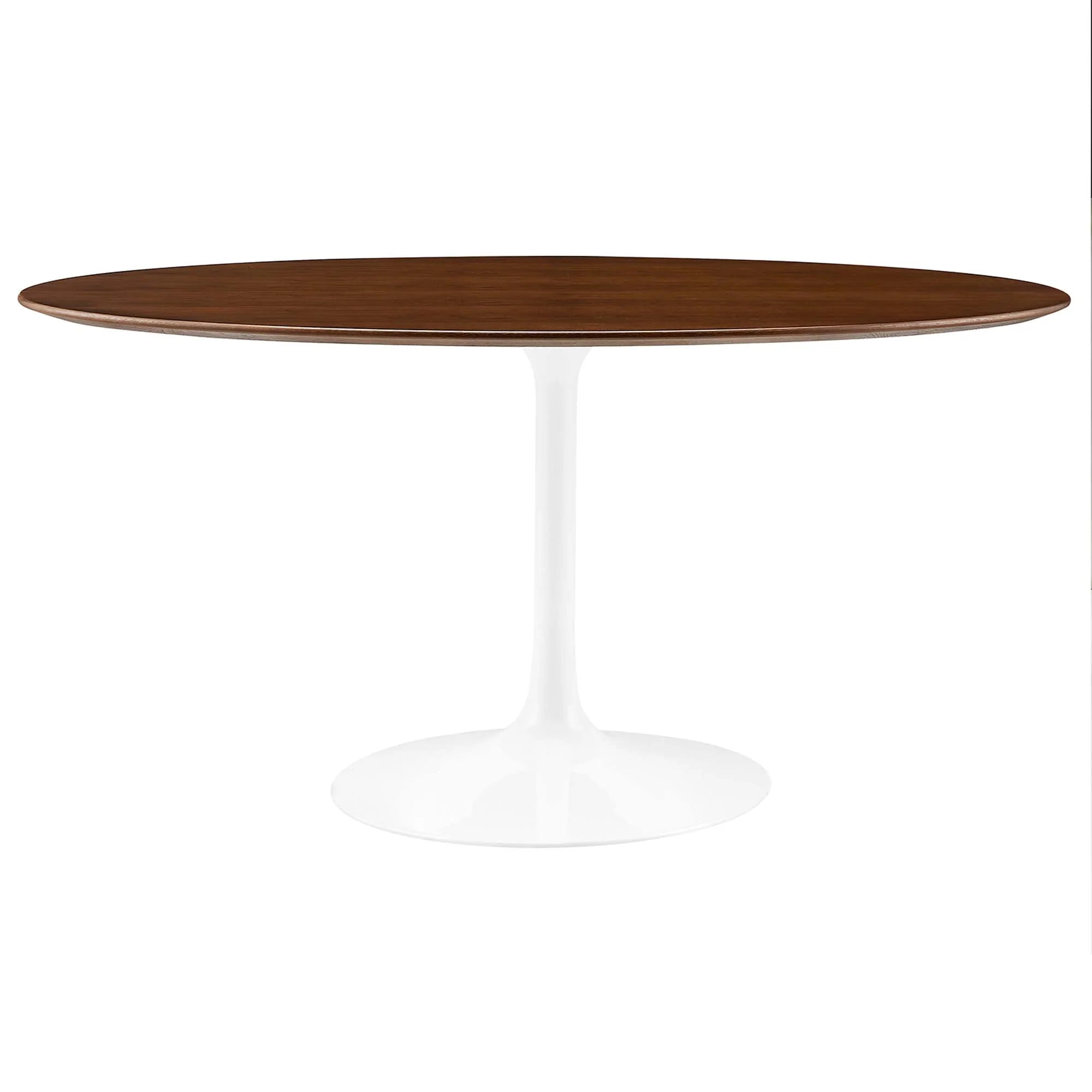 Novara 60" Oval Wood Dining Table - Walnut Denmark Home