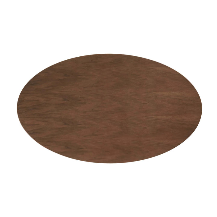Novara 60" Oval Wood Dining Table - Walnut Denmark Home