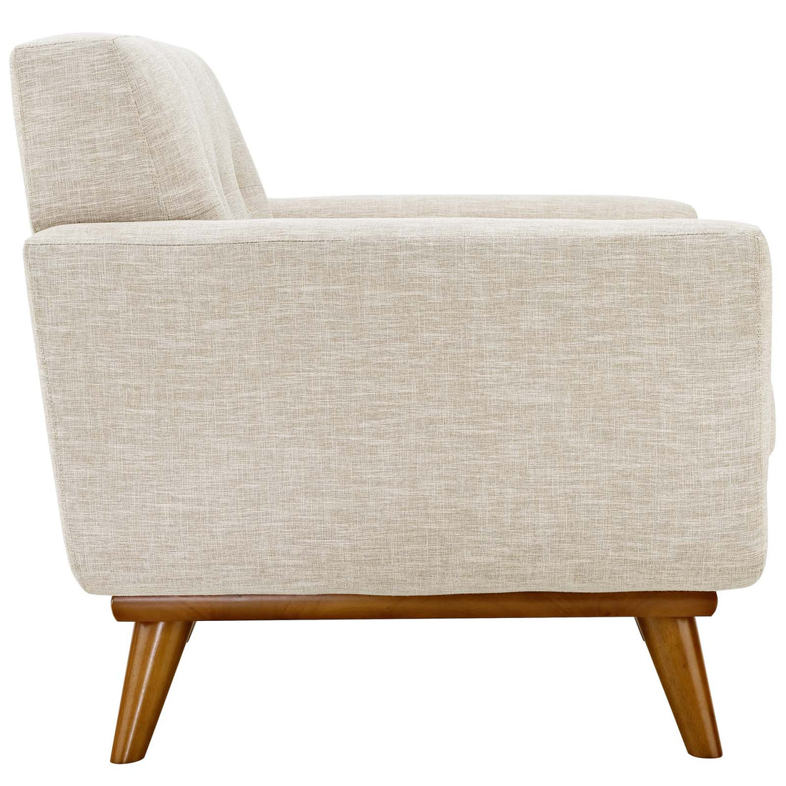 Koti Tufted Mid-Century Armchair – Beige Denmark Home