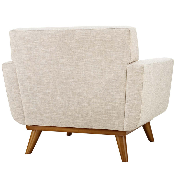 Koti Tufted Mid-Century Armchair – Beige Denmark Home