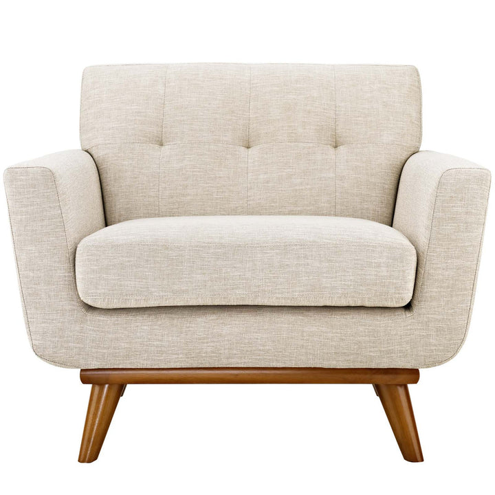 Koti Tufted Mid-Century Armchair – White (Copy) Denmark Home