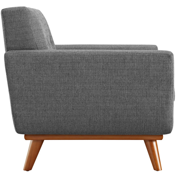 Koti Tufted Mid-Century Armchair – Grey Denmark Home