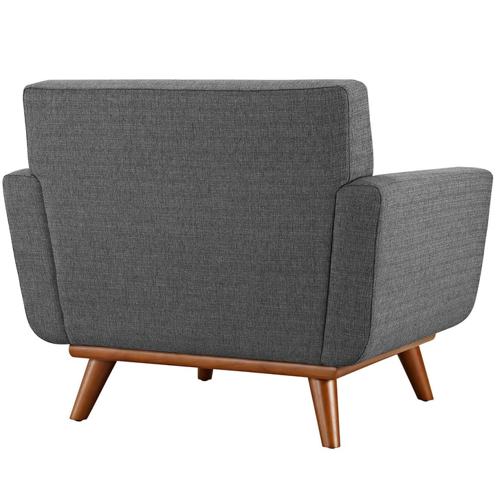 Koti Tufted Mid-Century Armchair – Grey Denmark Home
