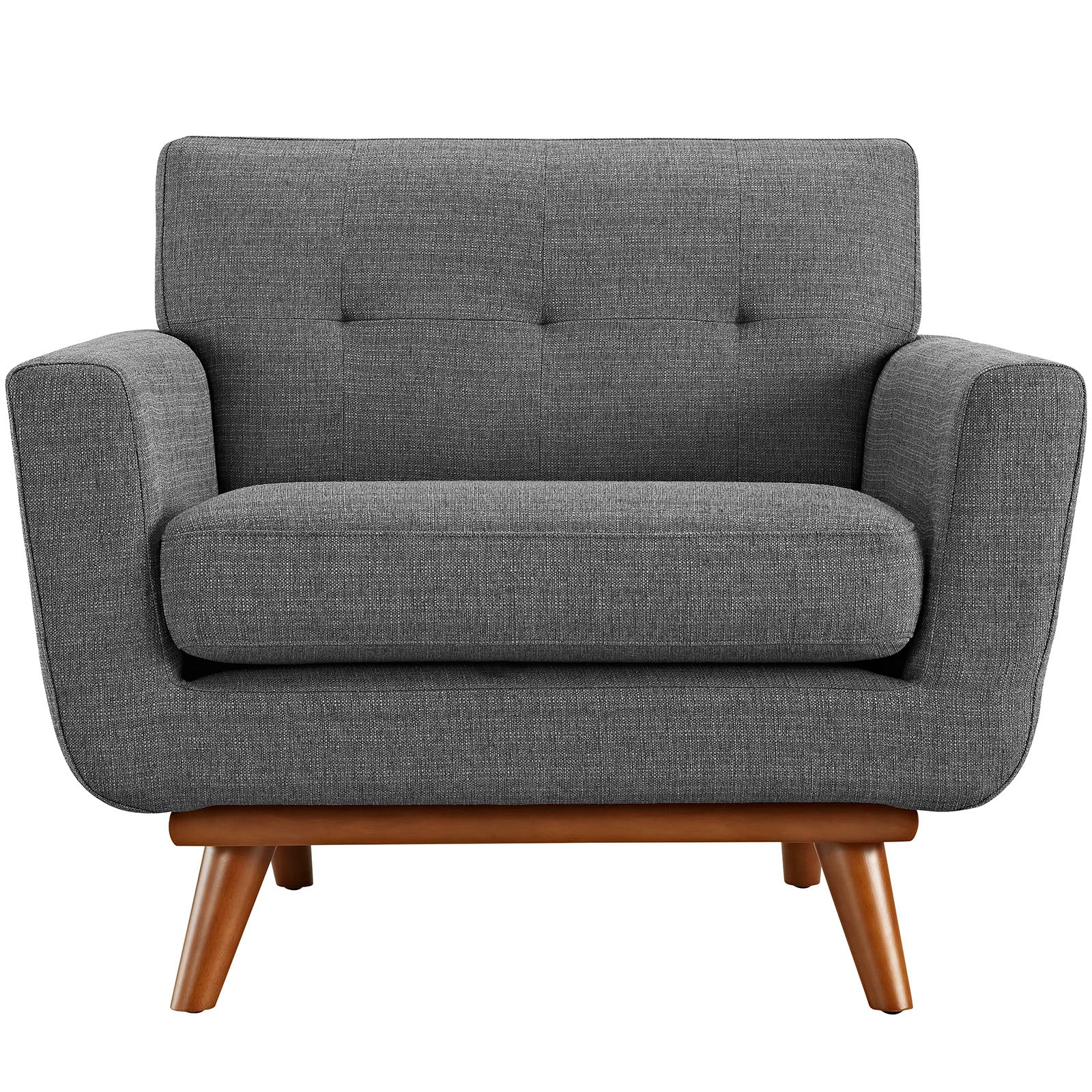 Koti Tufted Mid-Century Armchair – Grey Denmark Home
