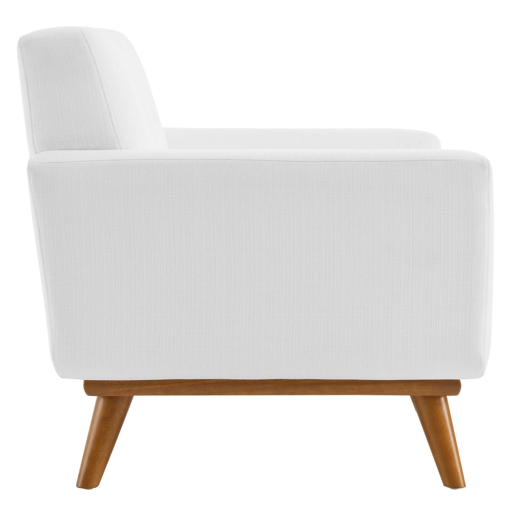 Koti Tufted Mid-Century Armchair – White Denmark Home