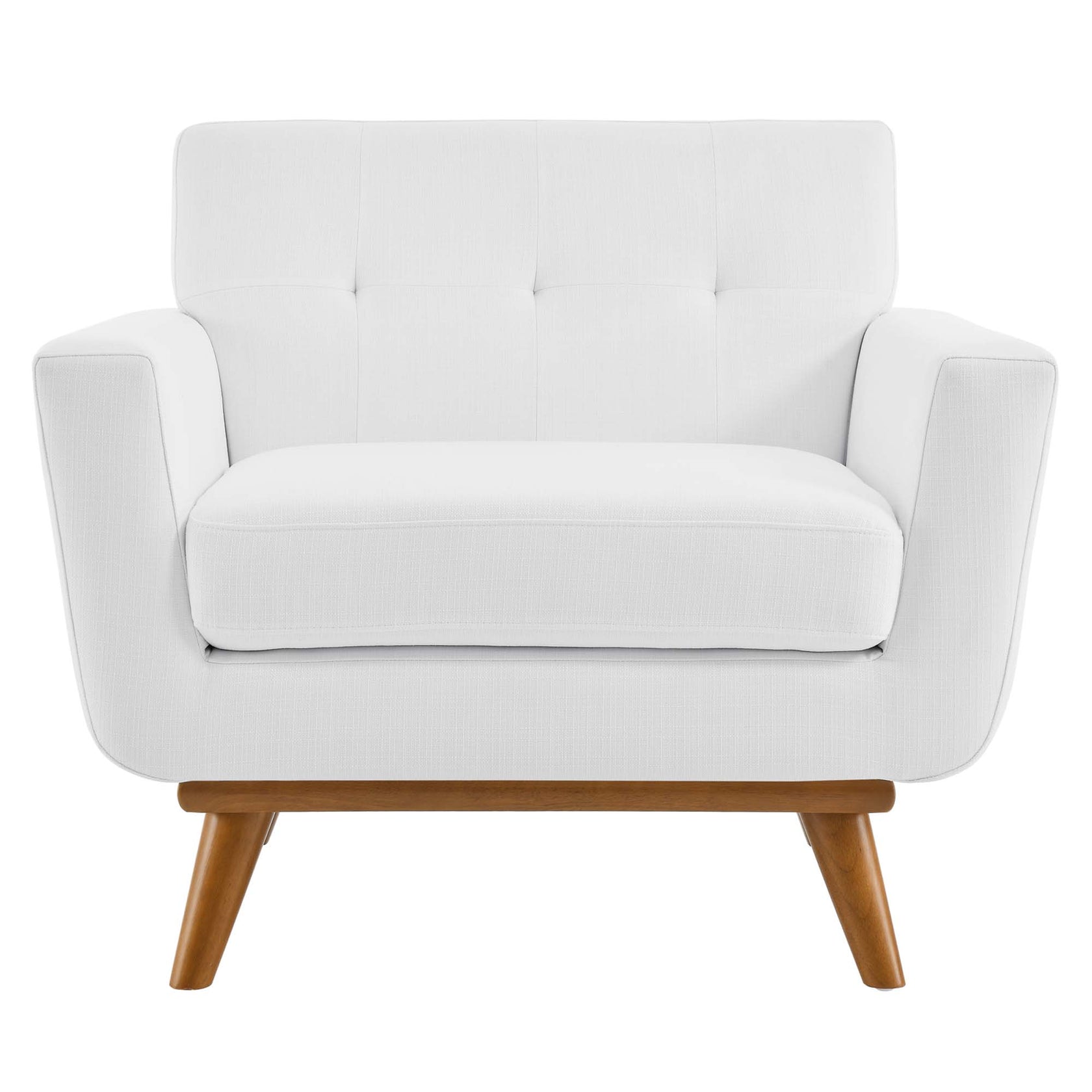 Koti Tufted Mid-Century Armchair – White Denmark Home