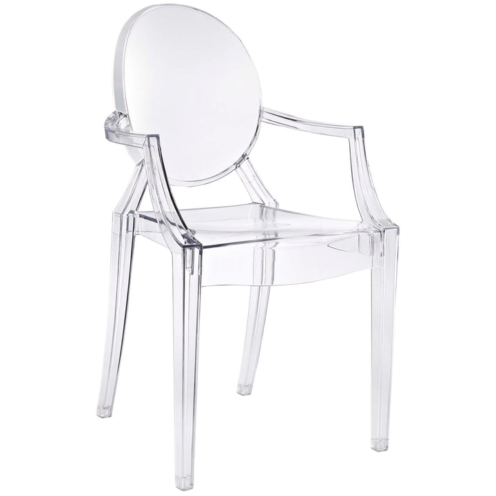 Lucien Arm Dining Chair - Clear Denmark Home
