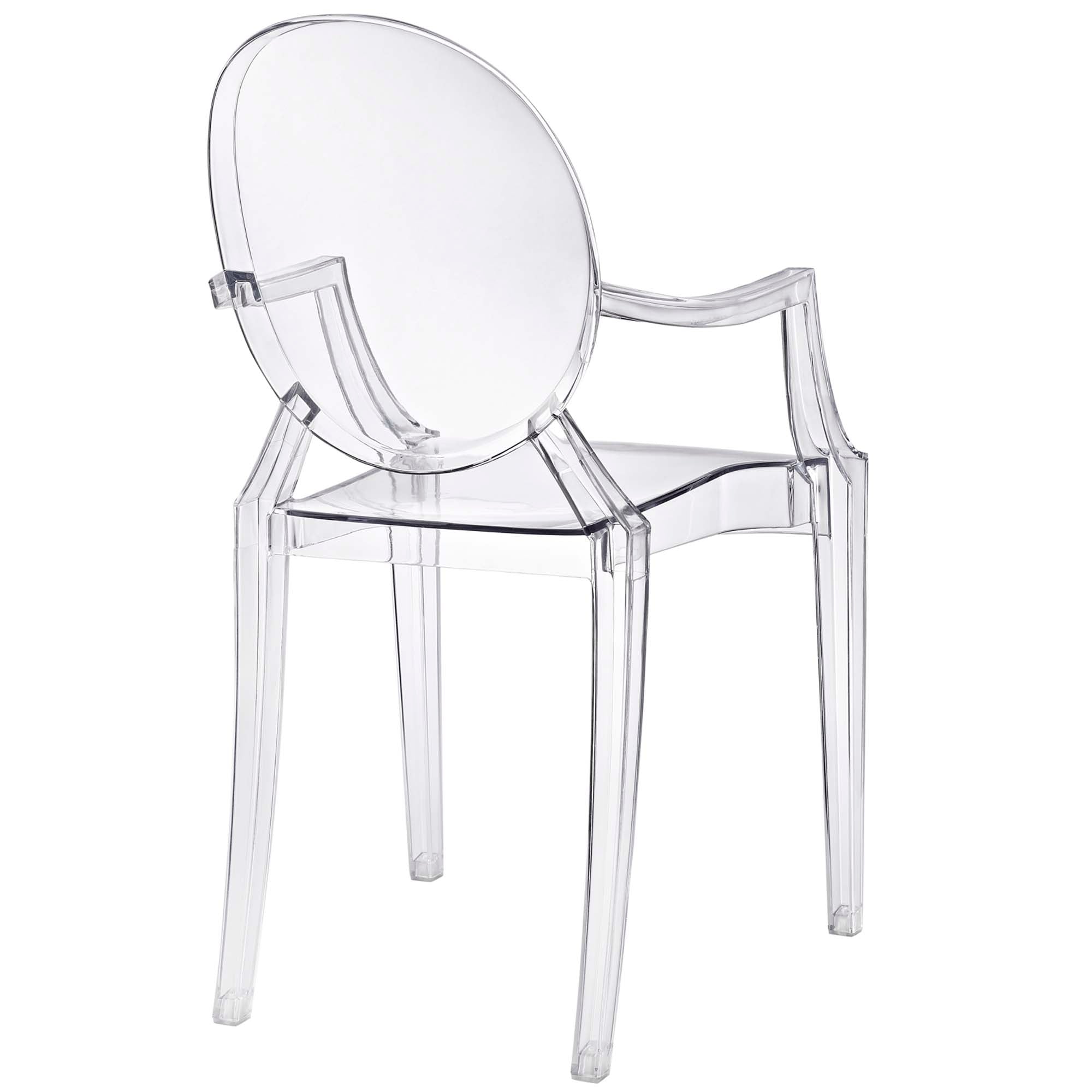 Lucien Arm Dining Chair - Clear Denmark Home