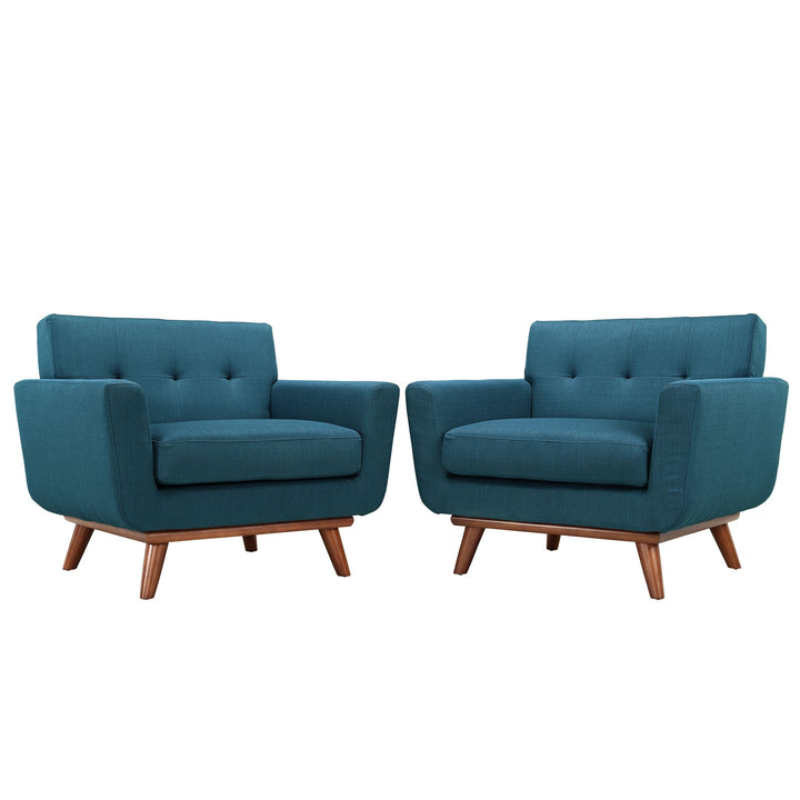 Koti Button-Tufted Accent Armchair Set of 2  – Azure Denmark Home