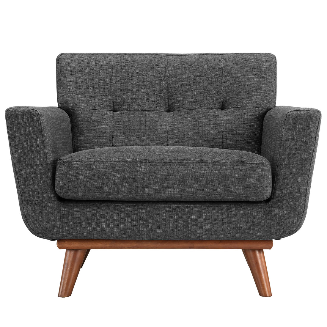 Koti Button-Tufted Accent Armchair Set of 2  – Grey Denmark Home