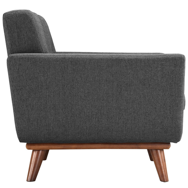 Koti Button-Tufted Accent Armchair Set of 2  – Grey Denmark Home