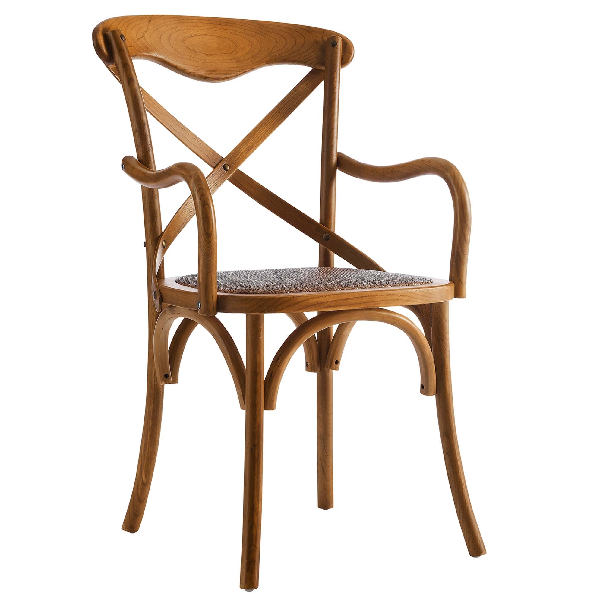 Bramwell Rustic Dining Armchair - Walnut Denmark Home