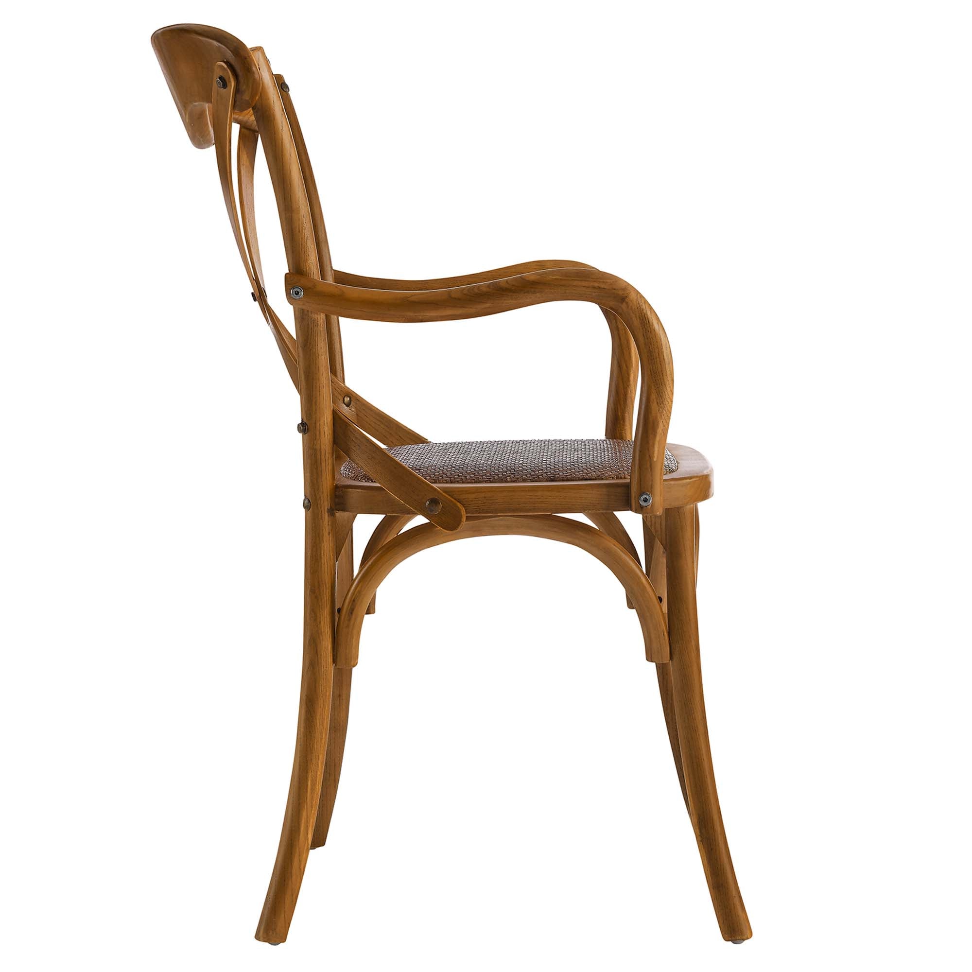Bramwell Rustic Dining Armchair - Walnut Denmark Home