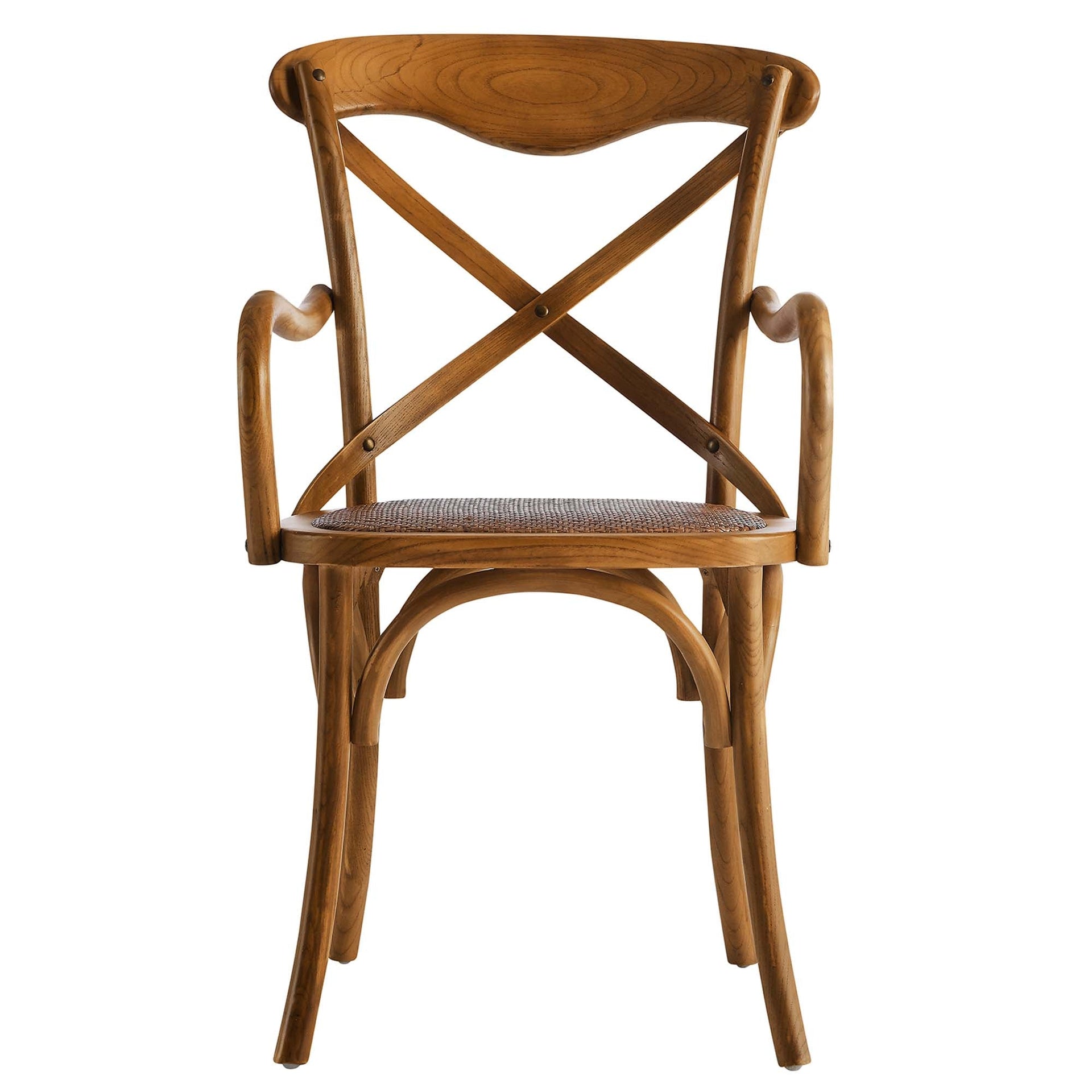 Bramwell Rustic Dining Armchair - Walnut Denmark Home