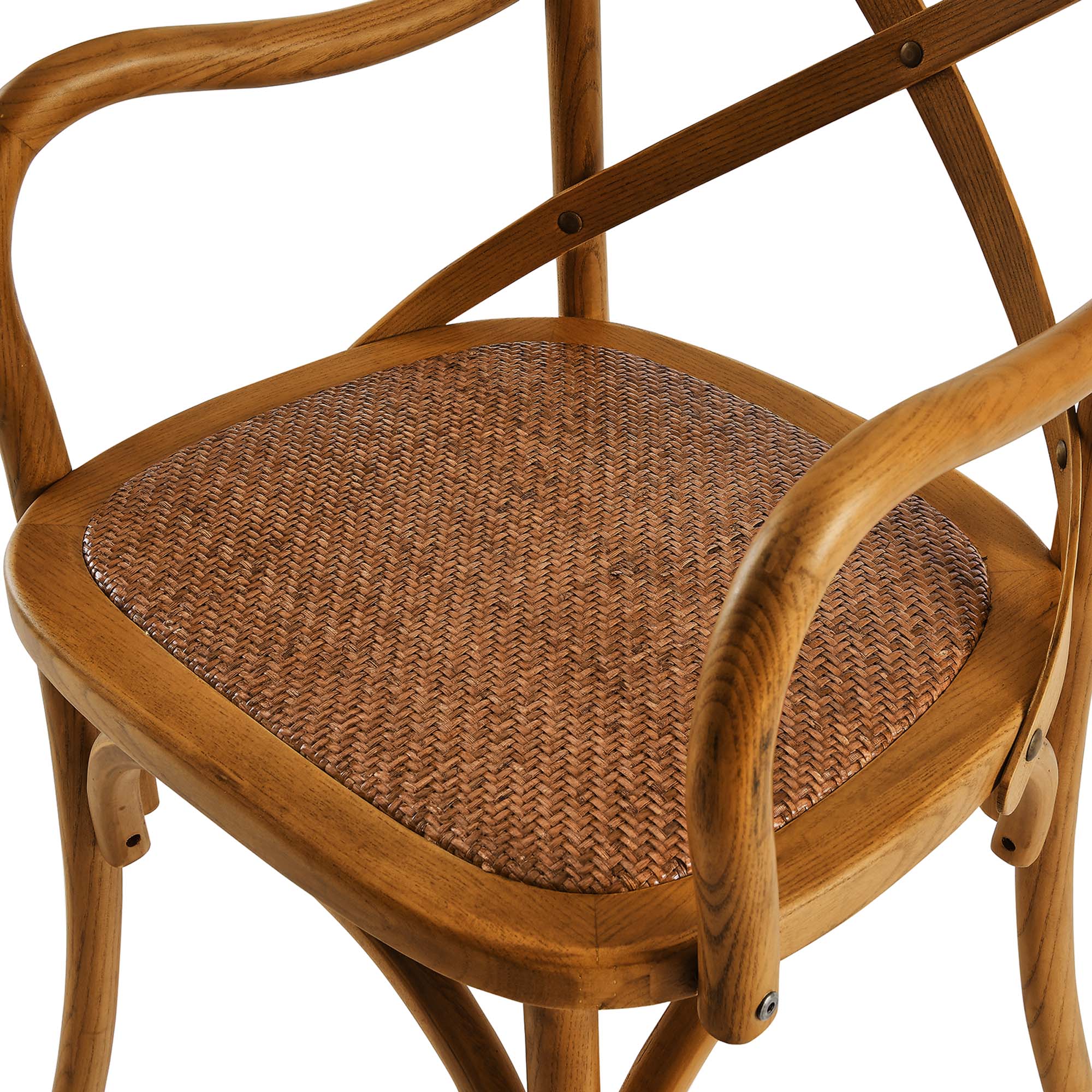 Bramwell Rustic Dining Armchair - Walnut Denmark Home