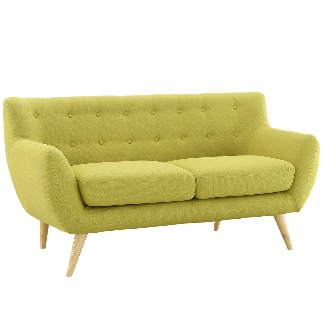 Kyst Upholstered Fabric Loveseat - Wheatgrass