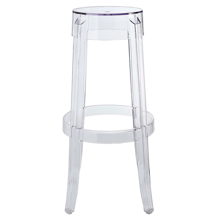 Lucien Backless Bar Stool - Clear Denmark Home