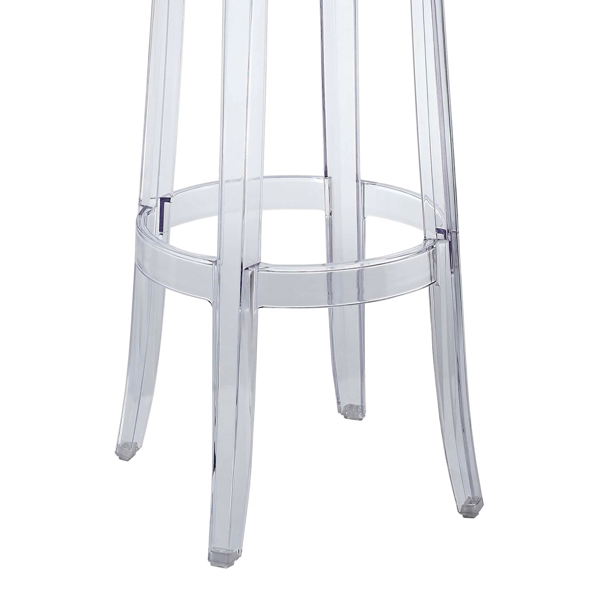 Lucien Backless Bar Stool - Clear Denmark Home