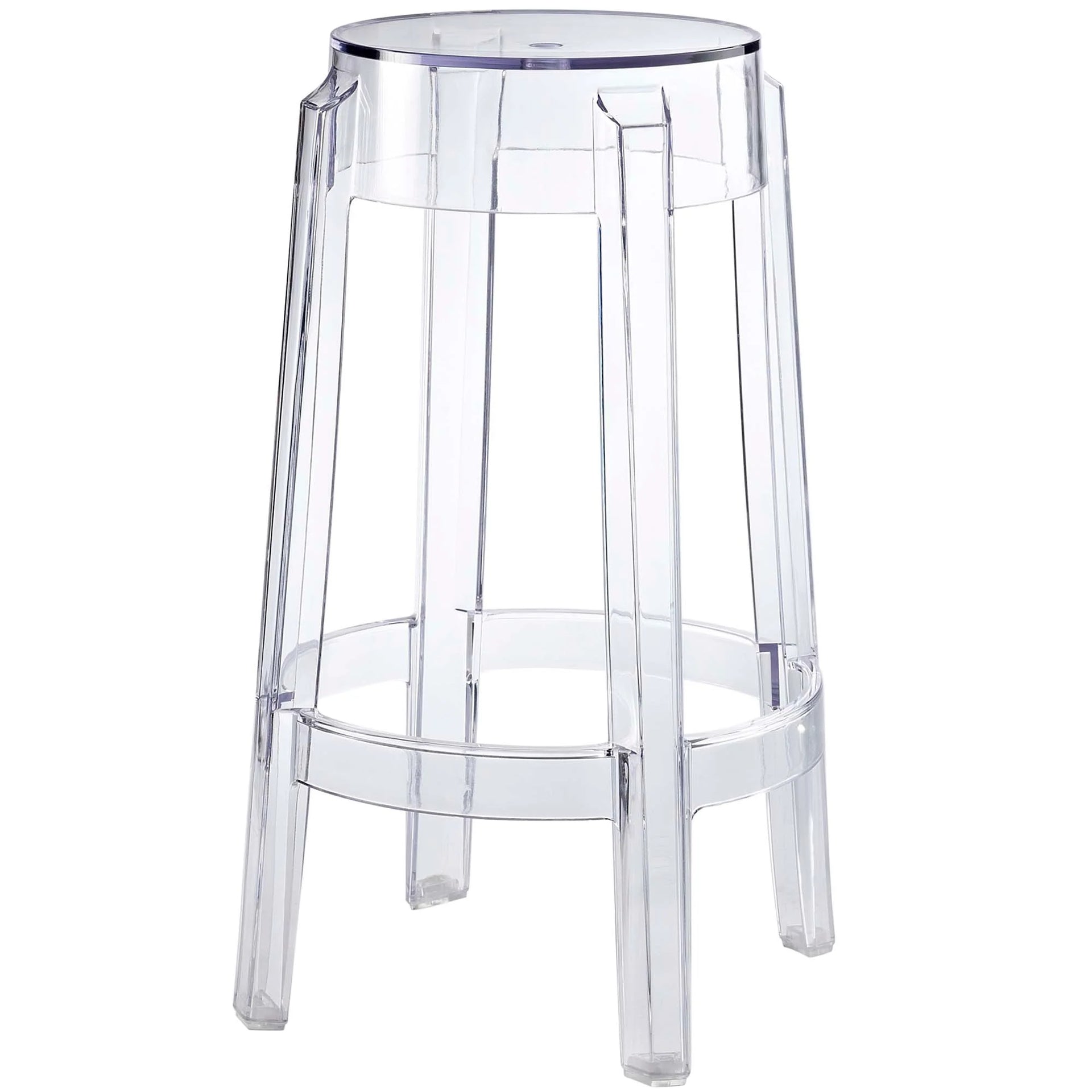 Lucien Backless Counter Stool - Clear Denmark Home