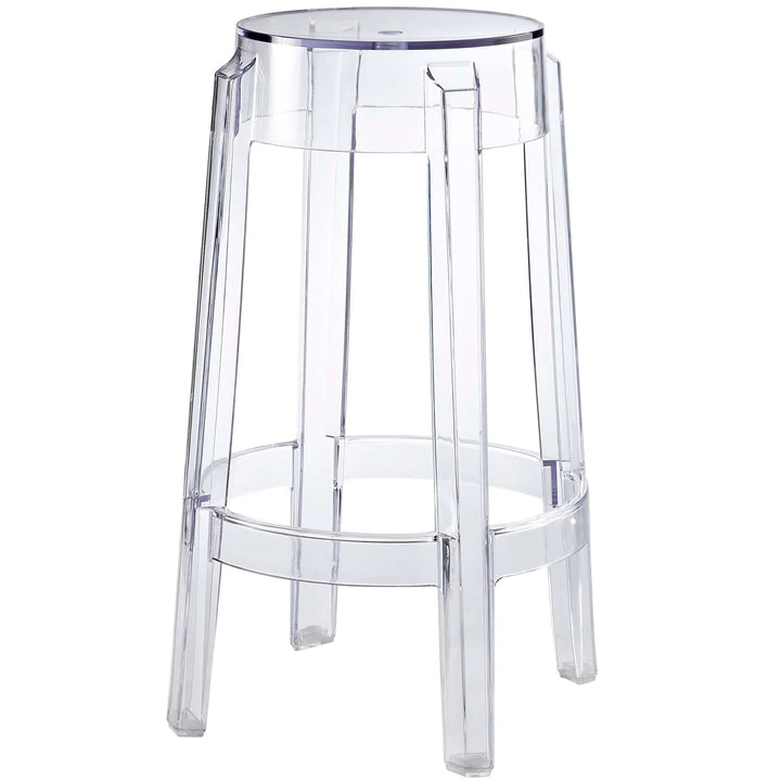 Lucien Backless Counter Stool - Clear Denmark Home