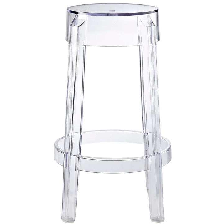 Lucien Backless Counter Stool - Clear Denmark Home
