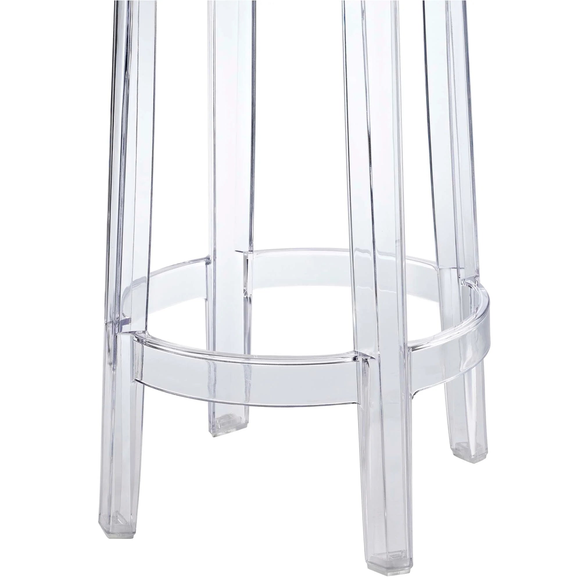 Lucien Backless Counter Stool - Clear Denmark Home