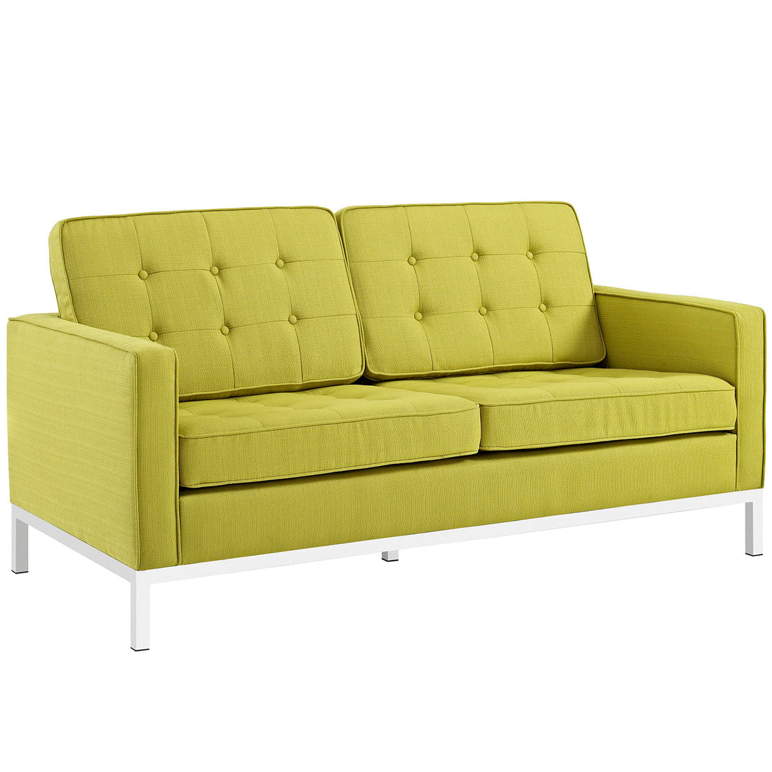Iona Upholstered Loveseat – Wheatgrass