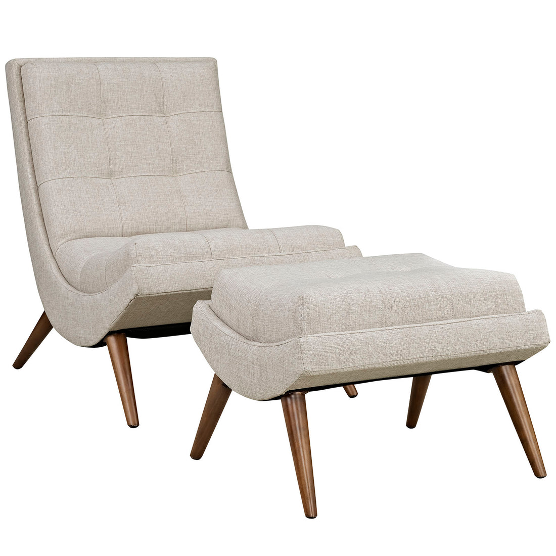Hearth  Lounge Chair with Ottoman - Azure (Copy) Denmark Home
