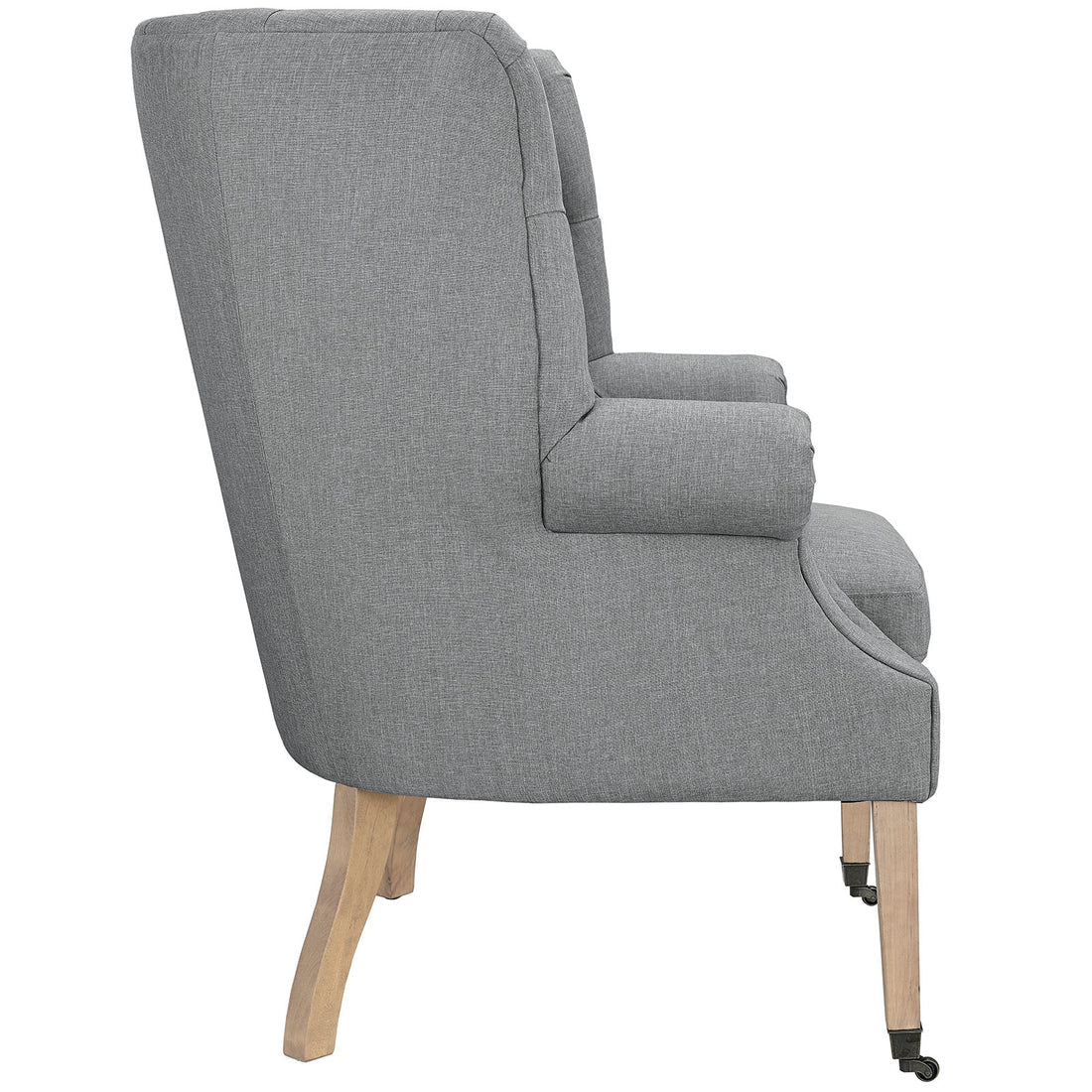 Klip Tufted Lounge Chair – Light Grey Denmark Home