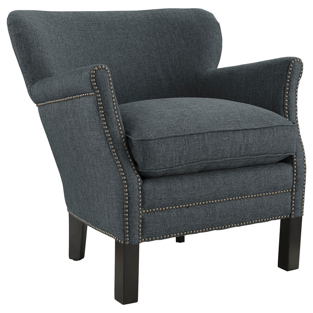Cast Upholstered Accent Armchair – Gray Denmark Home