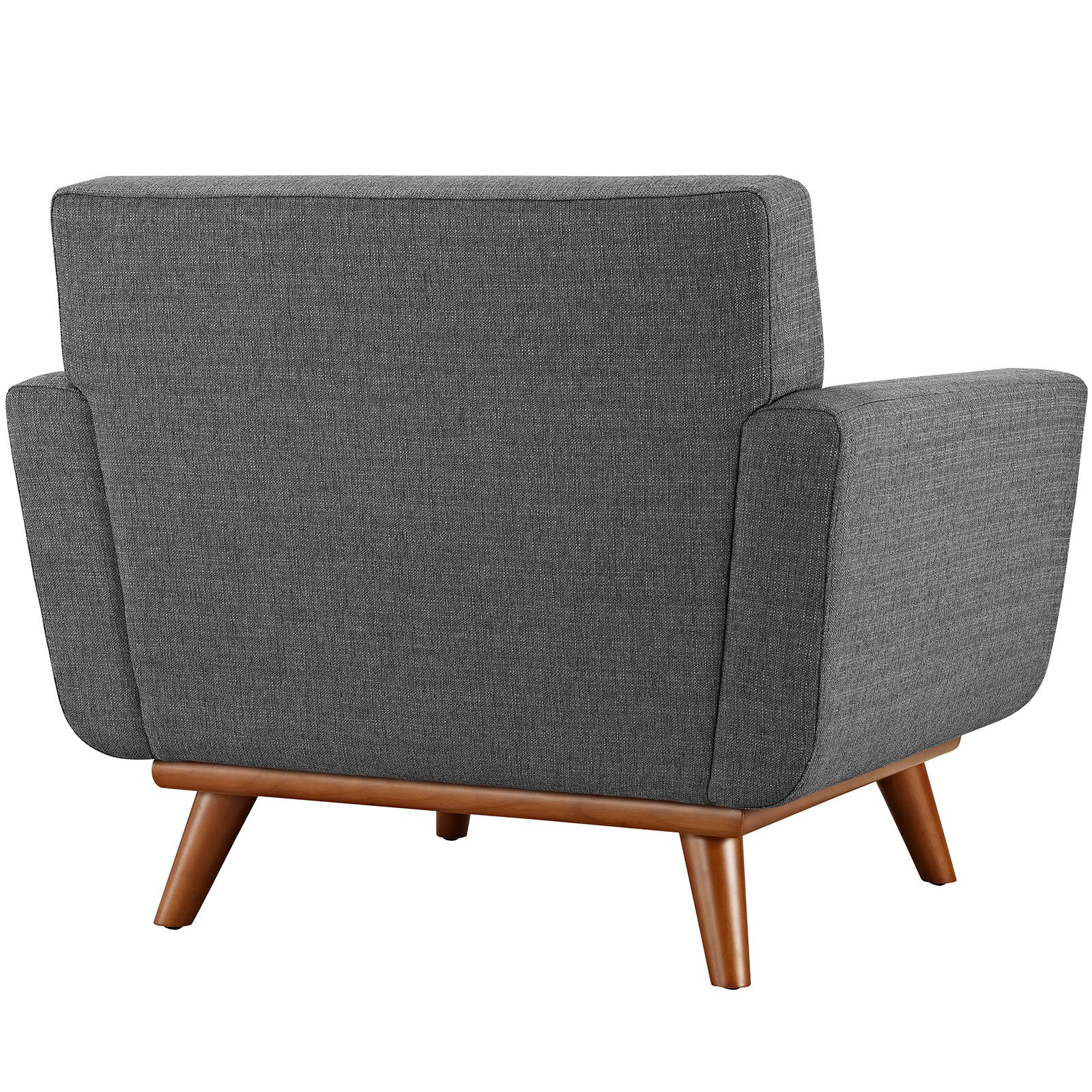 Koti Button-Tufted Living Room Armchair & Ottoman Set - Grey Denmark Home
