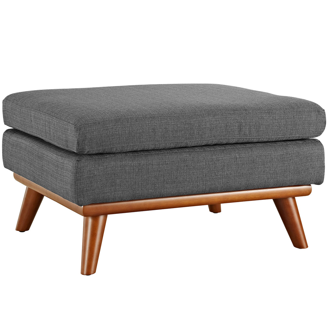 Koti Button-Tufted Living Room Armchair & Ottoman Set - Grey Denmark Home