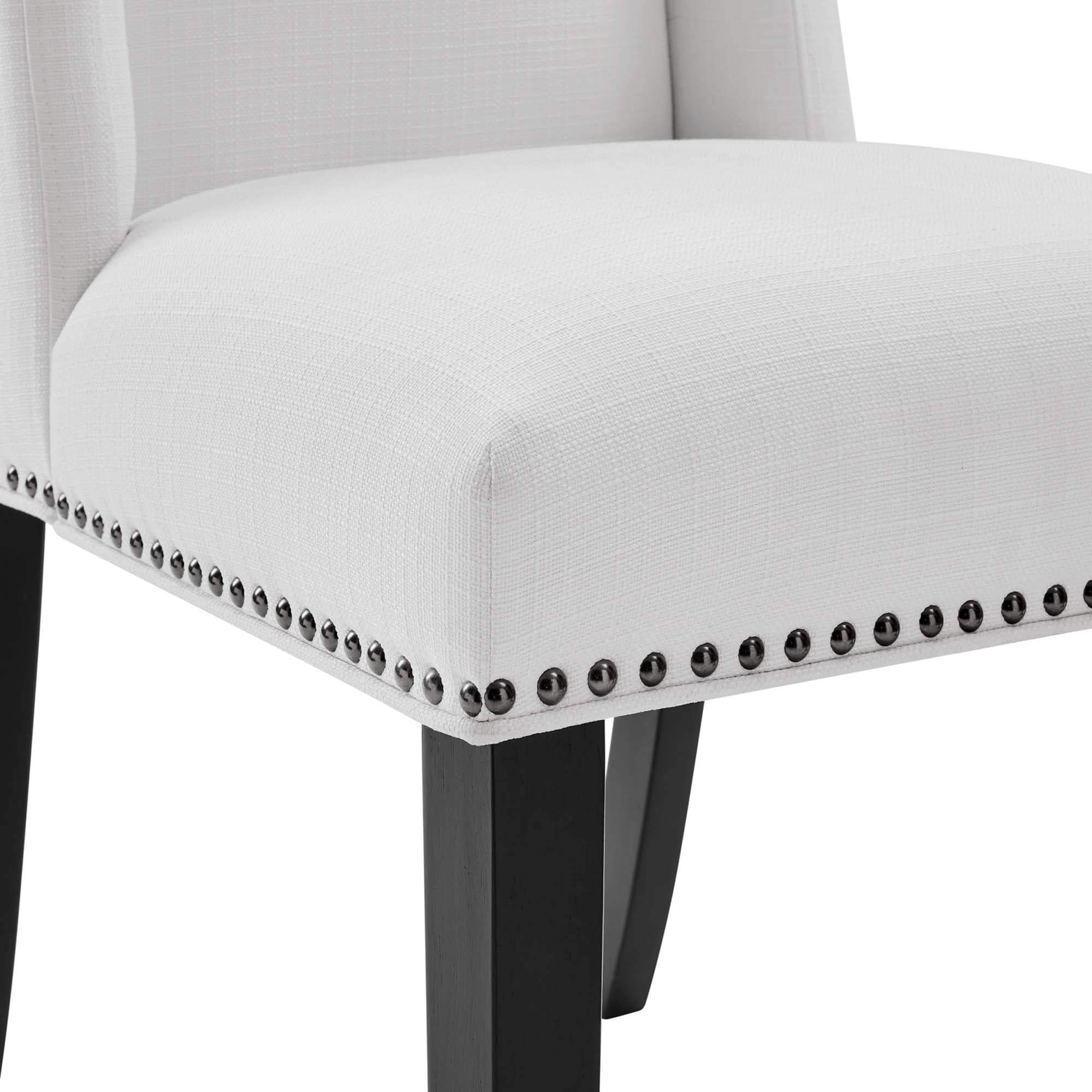 Mythos Upholstered Dining Chair - White Denmark Home
