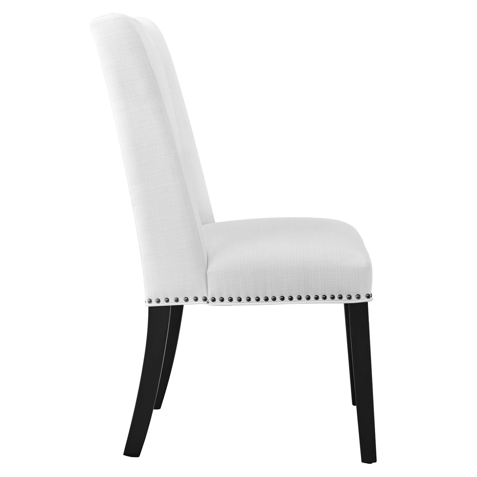 Mythos Upholstered Dining Chair - White Denmark Home