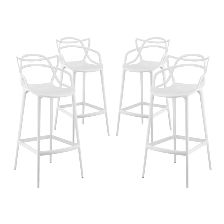 Virello Bar Stool Set of 4 - White Denmark Home