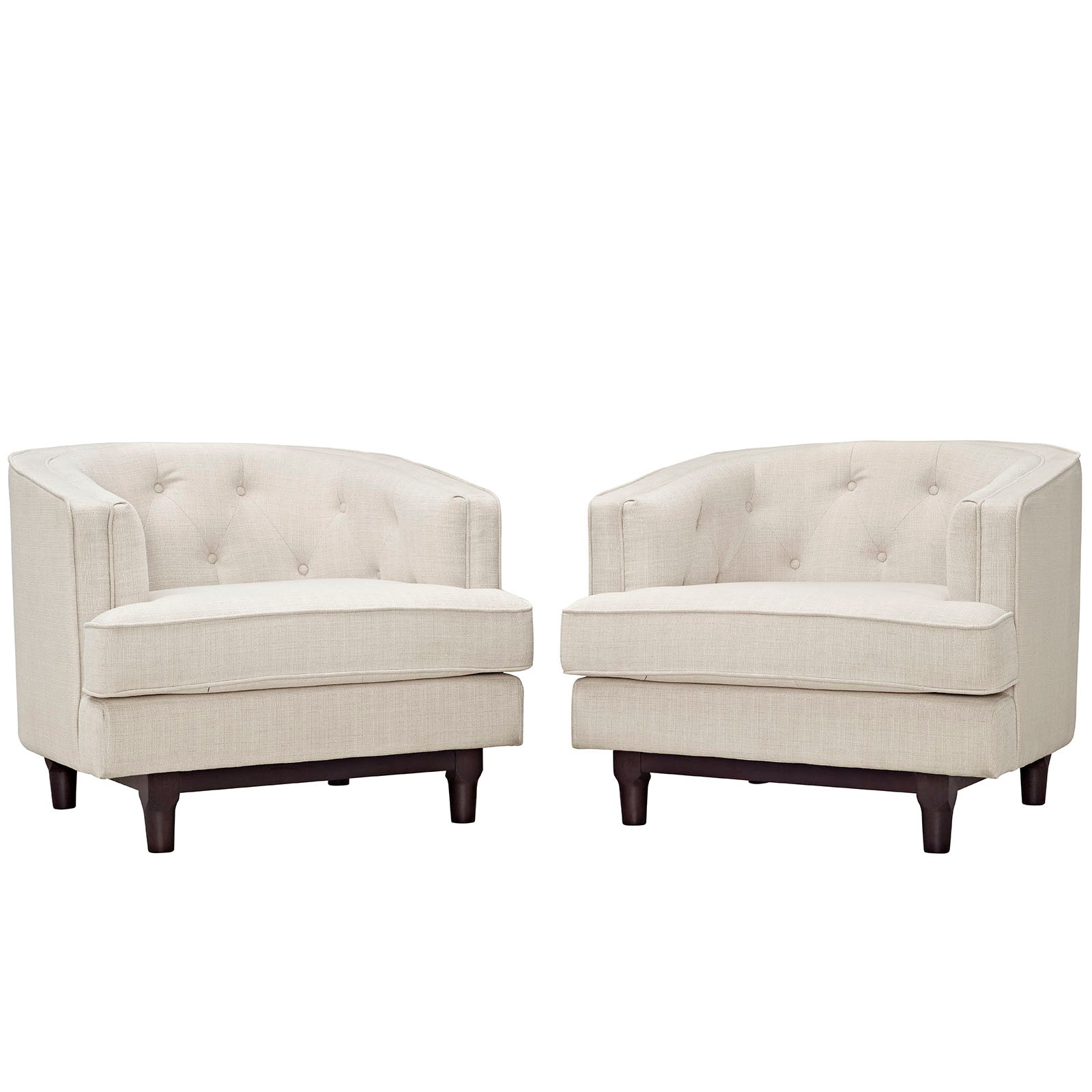 Turf Tufted Armchair - Beige Denmark Home
