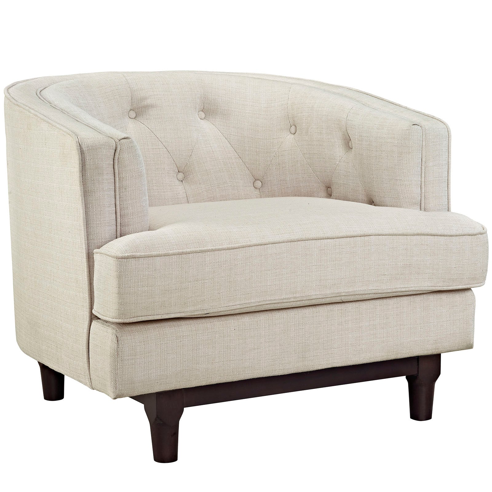 Turf Tufted Armchair - Beige Denmark Home