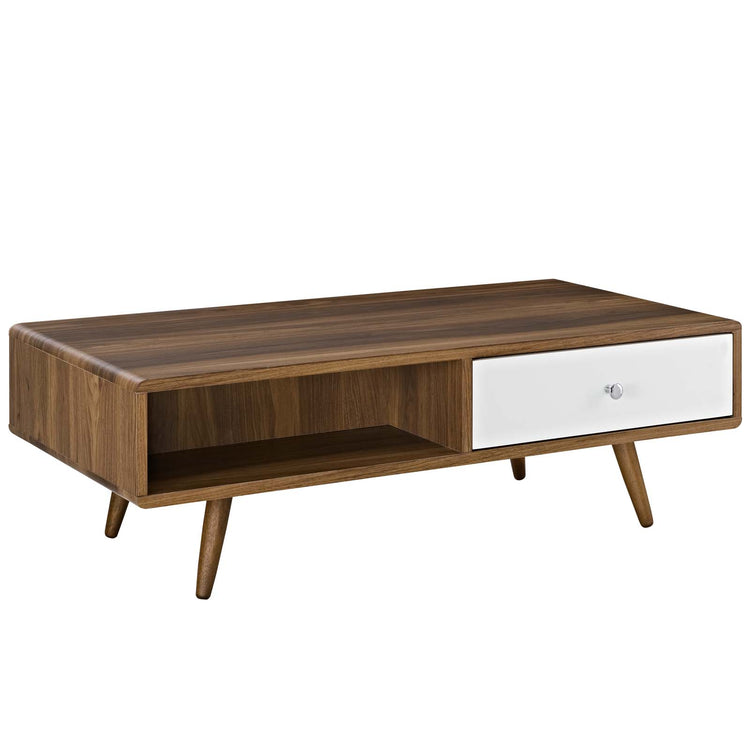 Koru Coffee Table – walnut white
