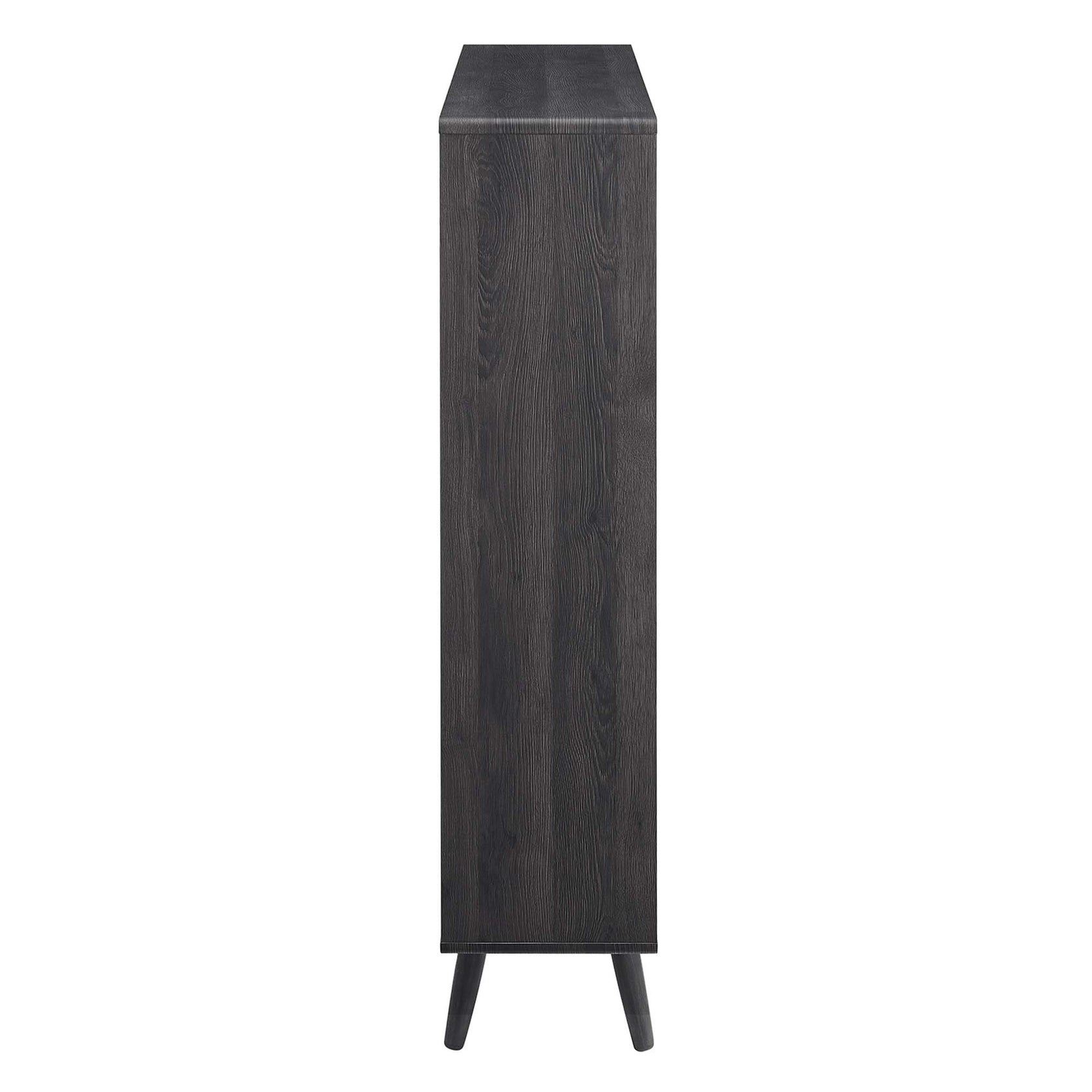 koru 3 Tier Open Bookcase - Charcoal Denmark Home